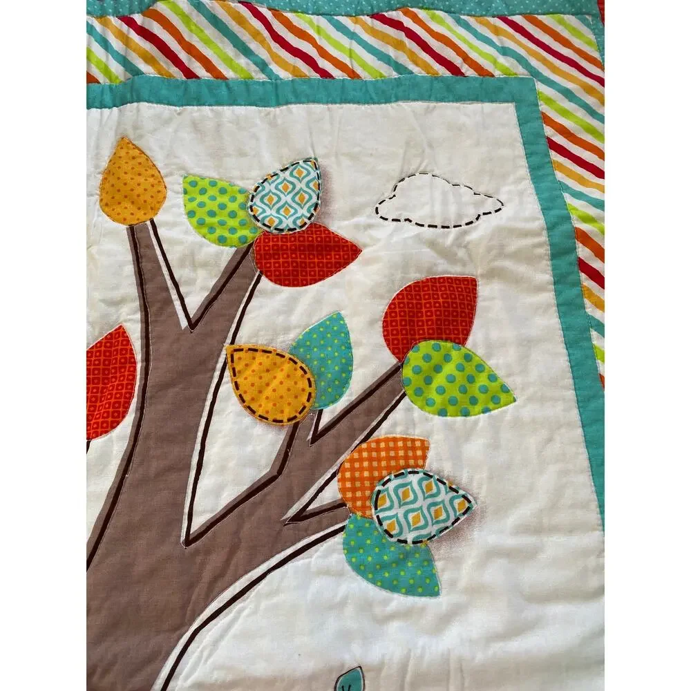 Vintage Disney Winnie the Pooh Quilt Baby Blanket 100 acre woods Tigger Piglet